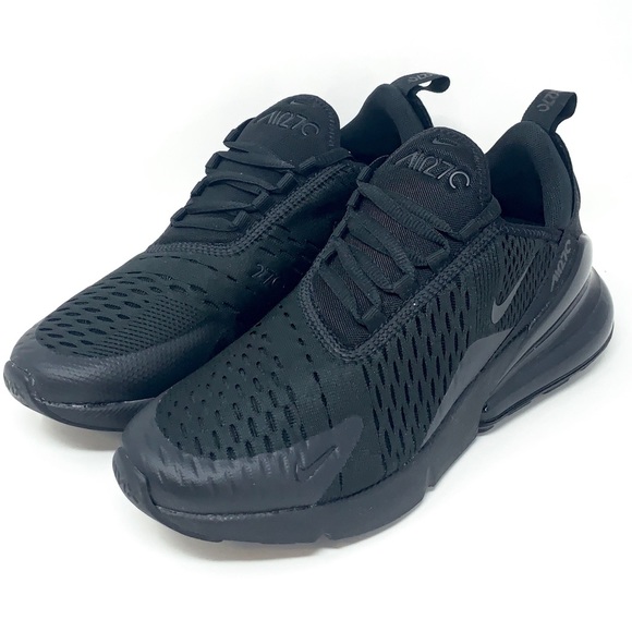 Nike Air Max 270 'Triple Black' GS Sizes - Picture 2 of 8